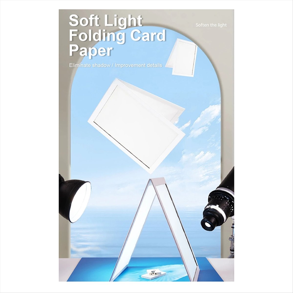 Jewelry Photography Lighting Kit - AU47-Katlanabilir Fotoğraf Difüzörü SoftBox Çok Fonksiyonlu