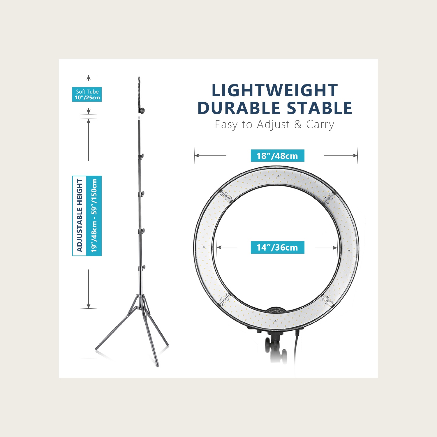 NEEWER RL‑18 18 İnç 55W 5600K  - Photography Lighting Kit Neewer incelemesi ve fiyatı