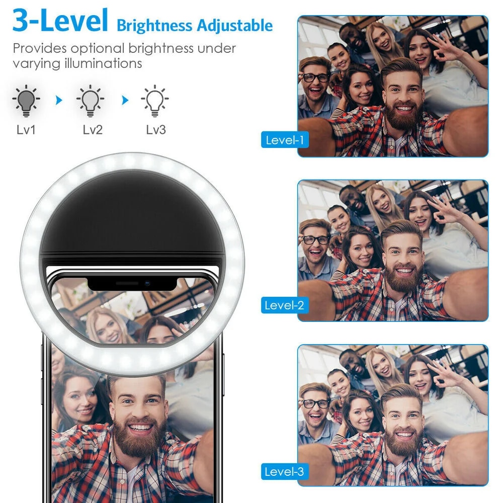 USB şarj edilebilir LED Selfie - Photography Lighting Background incelemesi ve fiyatı