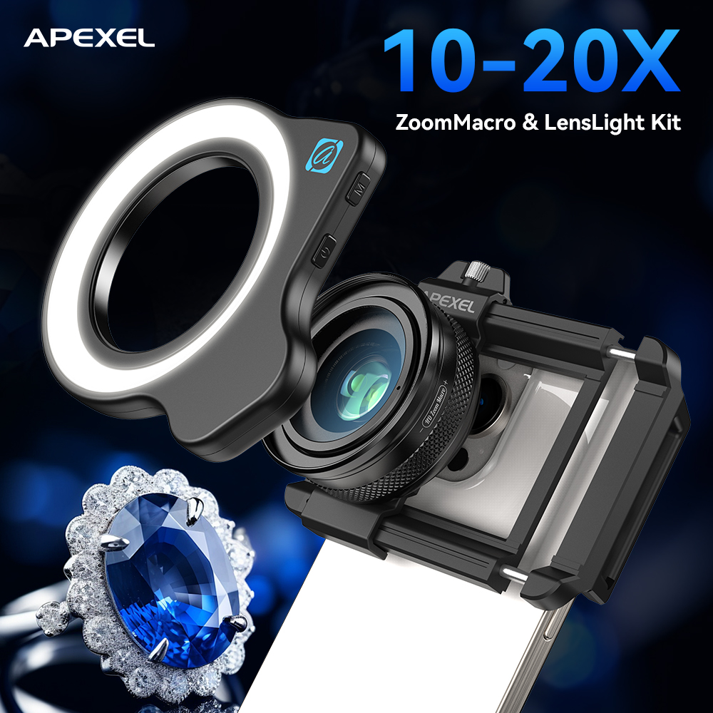 APEXEL 10-20X Ayarlanabilir Zo - Jewelry Photography Lighting Kit incelemesi ve fiyatı