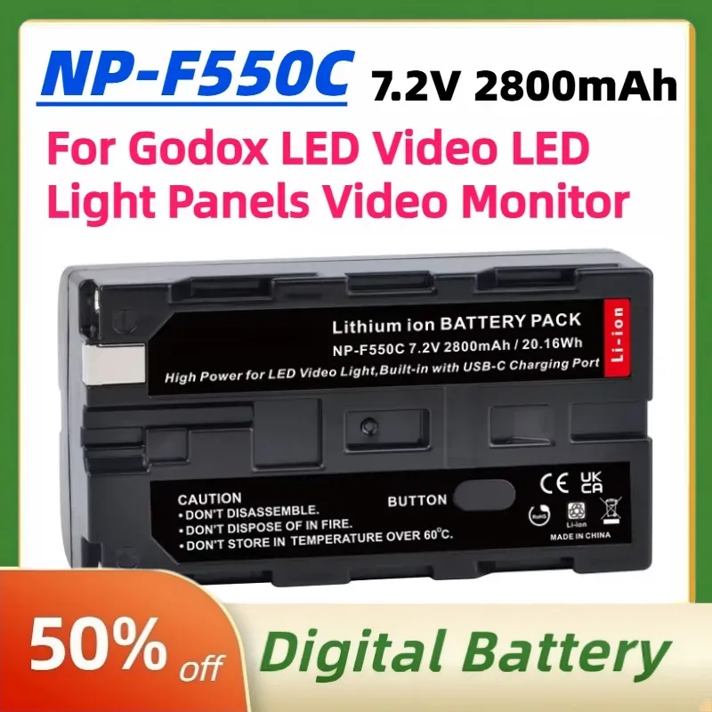 NP-F550C NP-F550 F570 Pil 7.2V - Video Light Panel Led incelemesi ve fiyatı