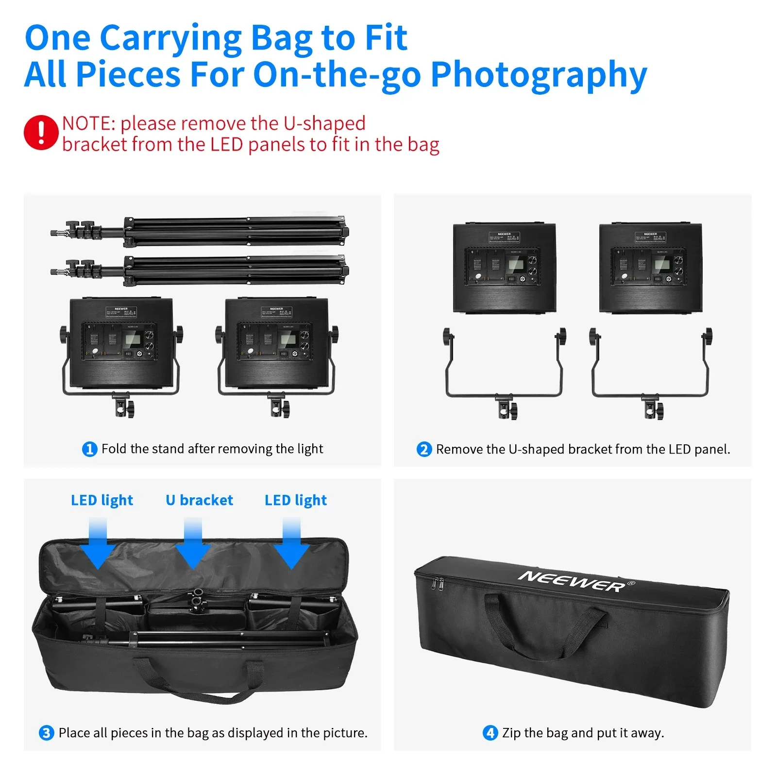 Neewer 2'li Paket Gelişmiş 660 - Photography Lighting Kit Neewer incelemesi ve fiyatı